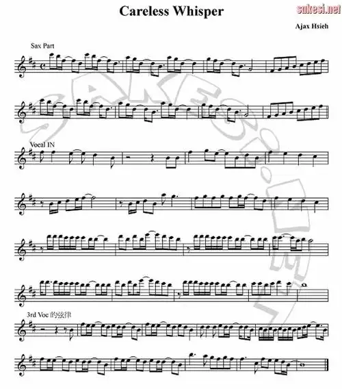 无心快语萨克斯谱,我要完整的 不是百度泛滥的那种 可以自己写 视情况