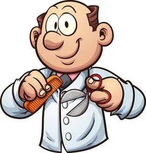 理发卡通快乐卡通理发师照片