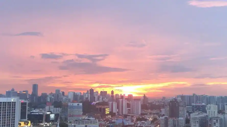 新加坡丨伟大的粉色夕阳碎片
