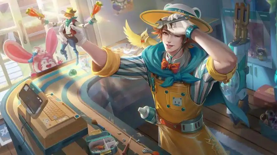 王者荣耀刘备潮玩造梦师皮肤图片无水印壁纸