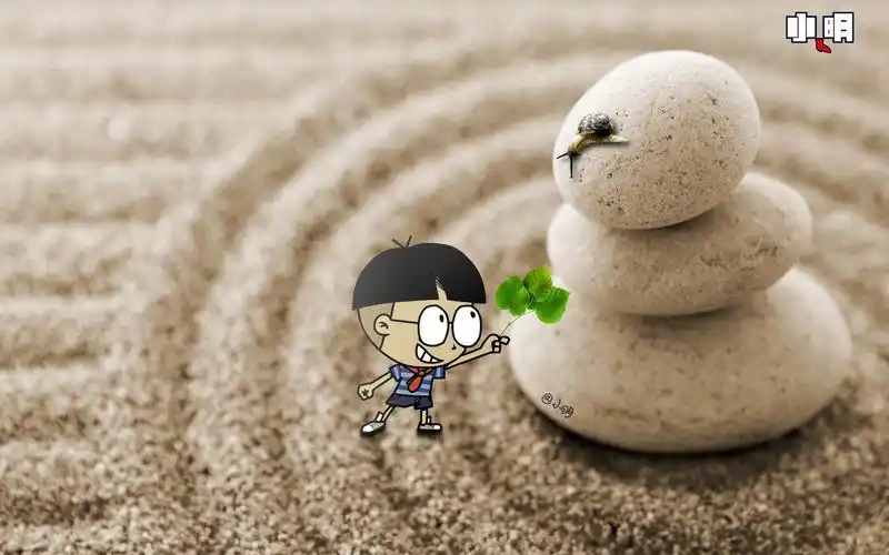 小明可爱卡通男孩高清桌面壁纸