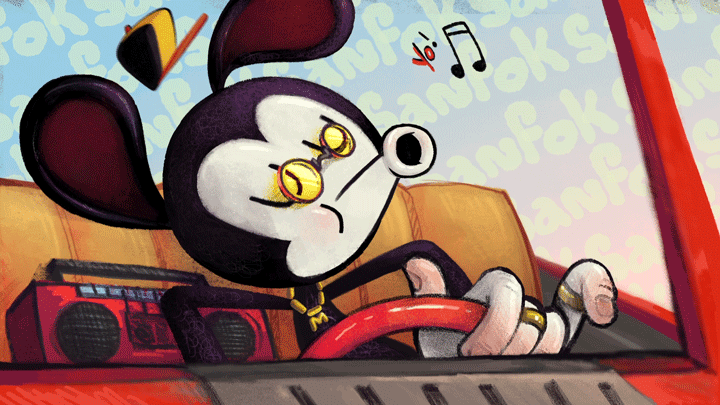 动画制作米老鼠吹口哨悠闲animationgif动图_动态图_表情包下载_soo