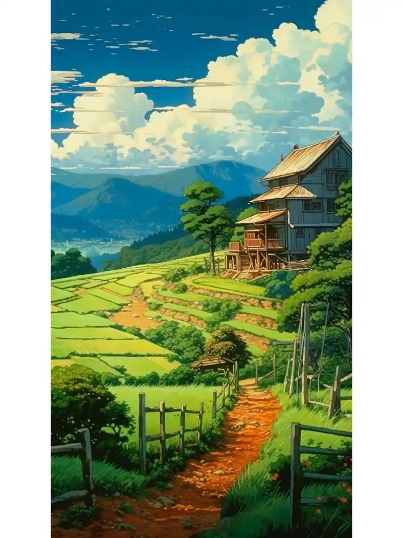 宫崎骏漫画风景