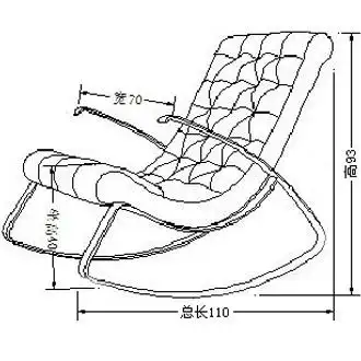 简约时尚摇摇椅 大气皮沙发躺椅 不锈钢休闲椅 新款促销
