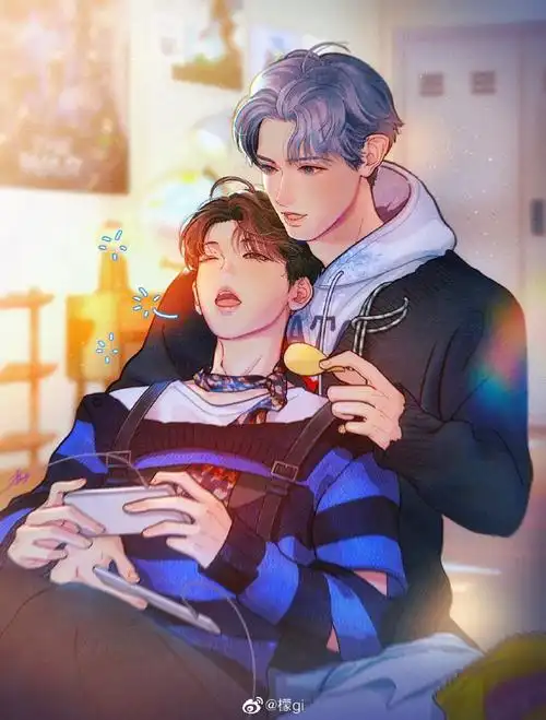 灿白超话#七夕##灿白#惊!疑最新拍摄现场花絮露出贝肯呐,困了就睡吧