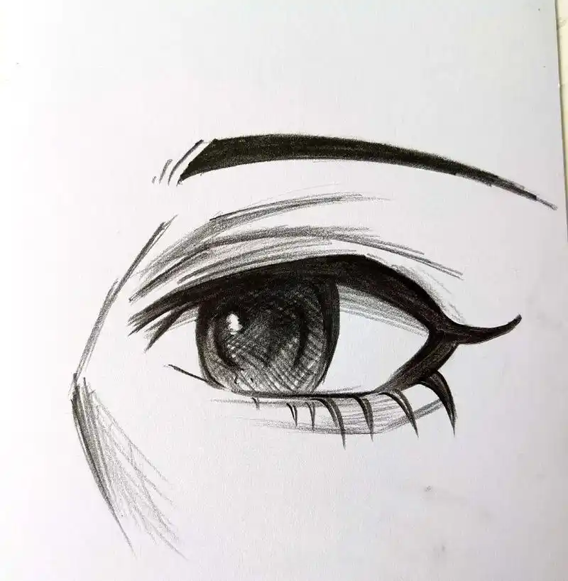 动漫男神的眼睛教程来啦!#动漫绘画 #手绘 #动漫眼睛怎么画 - 抖音
