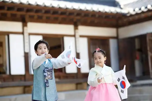 国定假日,新年,生活方式,朝鲜传统,韩国人,传统服饰,户外,高兴,人