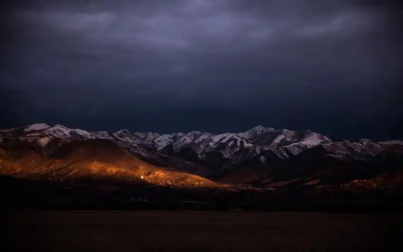 唯美山川夜景高清电脑壁纸-风景壁纸-手机壁纸下载-美桌网