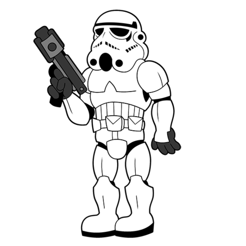 how to draw a stormtrooper from star wars