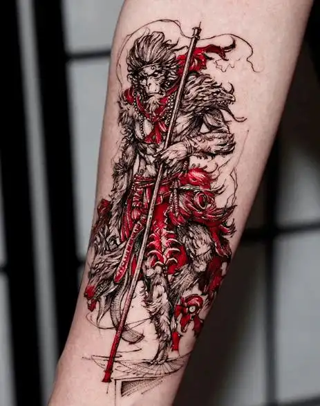 从泼猴到斗战胜佛齐天大圣纹身鉴赏