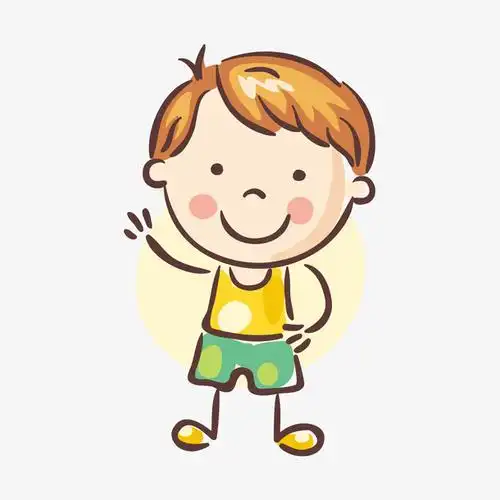 可爱的卡通儿童手绘