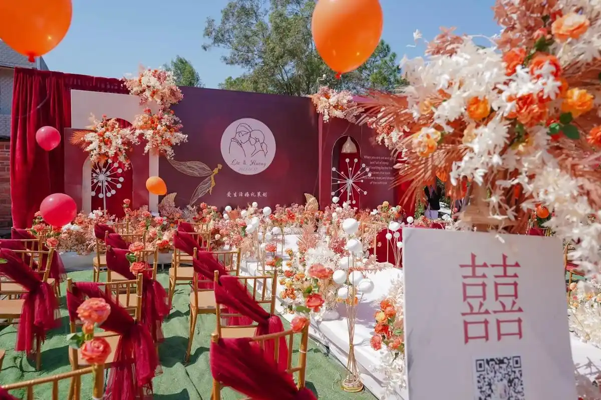 钦州钦北区平吉农村婚礼策划跟拍照片.#农村婚礼布置 - 抖音