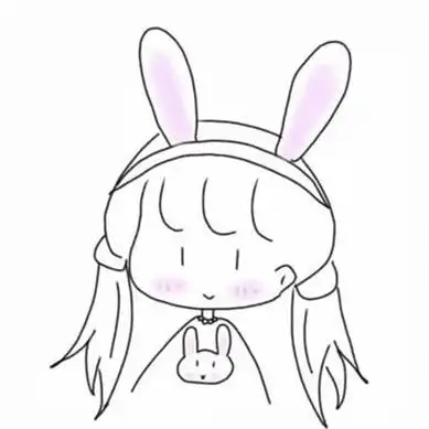 手绘简笔q版头像女生这么好的菇凉你会必爱的可爱头像