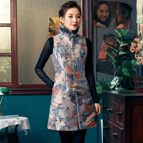 女装/女士精品旗袍更新时间:2024年01月17日民族风唐装旗袍上衣中式