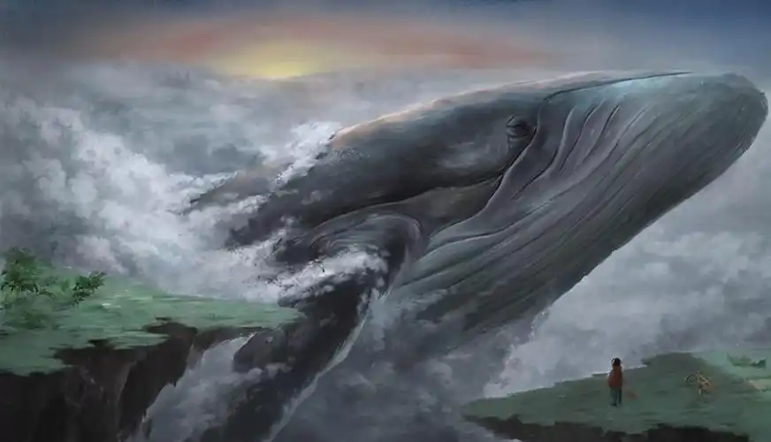 翻开《庄子》一书,开篇就是我们最熟悉的鲲化为鹏的故事,鲲鹏的形象对