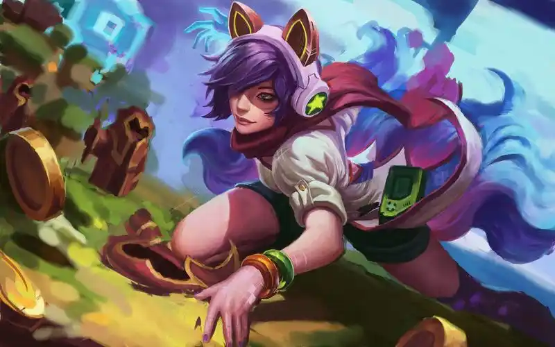 lol电玩阿狸插画 学习