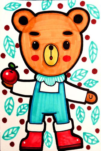 少儿美术临摹卡马马克儿童画初级简单中小学画室文具套装