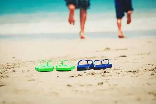 父子,跑,游泳,儿子,热带沙滩