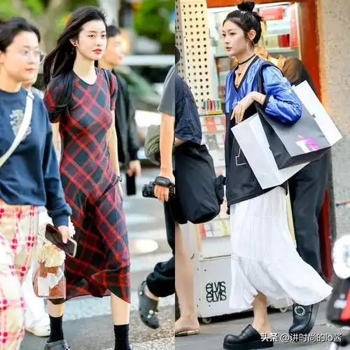 被"深圳街拍"惊艳到了!穿裙不配运动鞋,丝袜,却个个优雅洋气