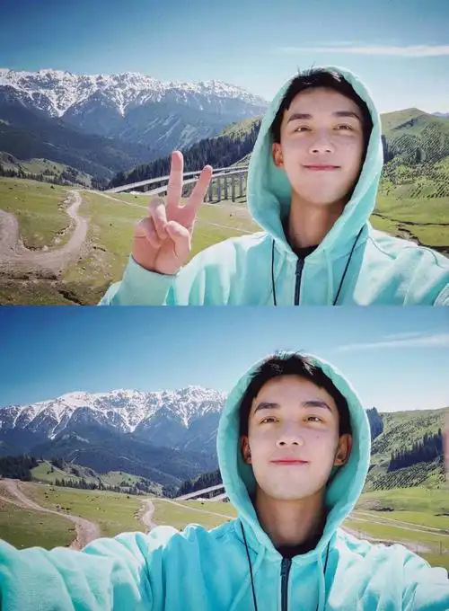 吴磊发了200个谢##吴磊拥抱大雪##吴磊生日营业照