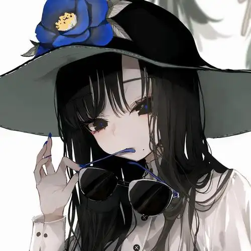 女生高冷霸气的动漫头像黑色(高冷霸气的女生动漫头像)(14)