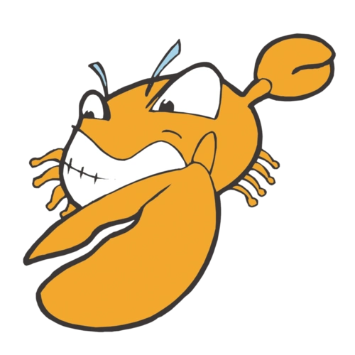 可爱卡通手绘插画黄色沙滩螃蟹png