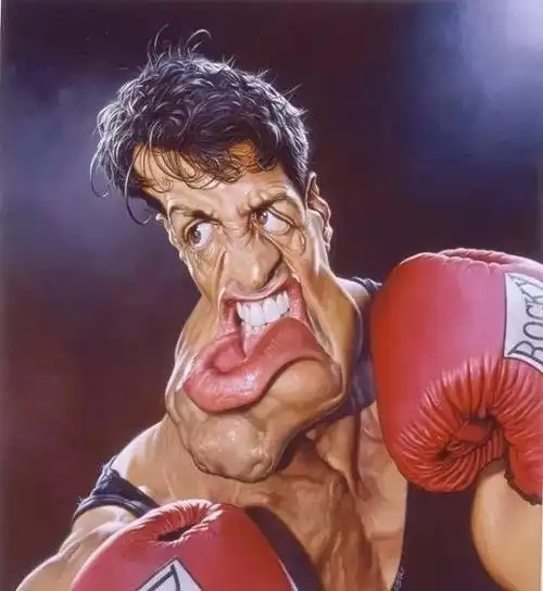 名人漫画肖像夸张病变形张张都是表情包吓到我了