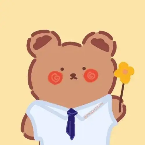 小熊 小兔 情头 cr可爱卡通情侣头像