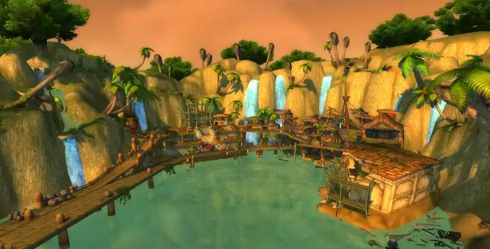 魔兽八卦艾泽拉斯大陆的瀑布二