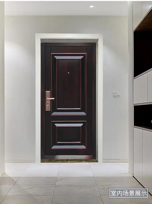 雅若轩防盗门入户门带气窗子母门通风窗合金铜出租房卧室门别墅进户门