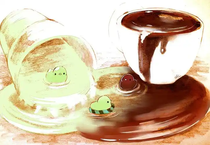 饮料池插画图片壁纸