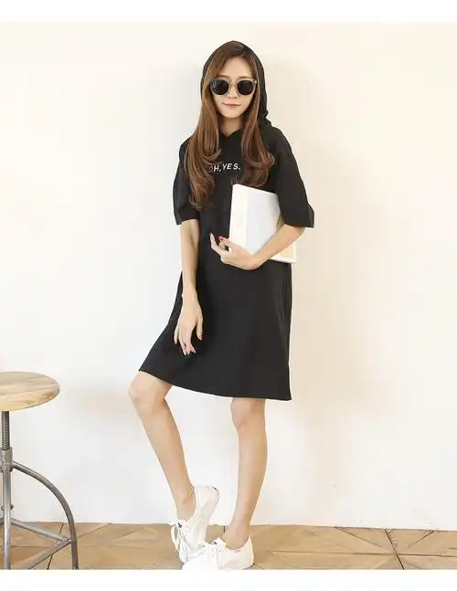 韩都衣舍2017韩版新款 夏季短袖女t恤宽松夏装纯色中长款印花字母