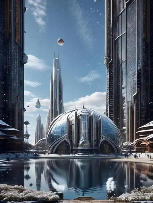 未来冰雪城——充满科技感的未来世界