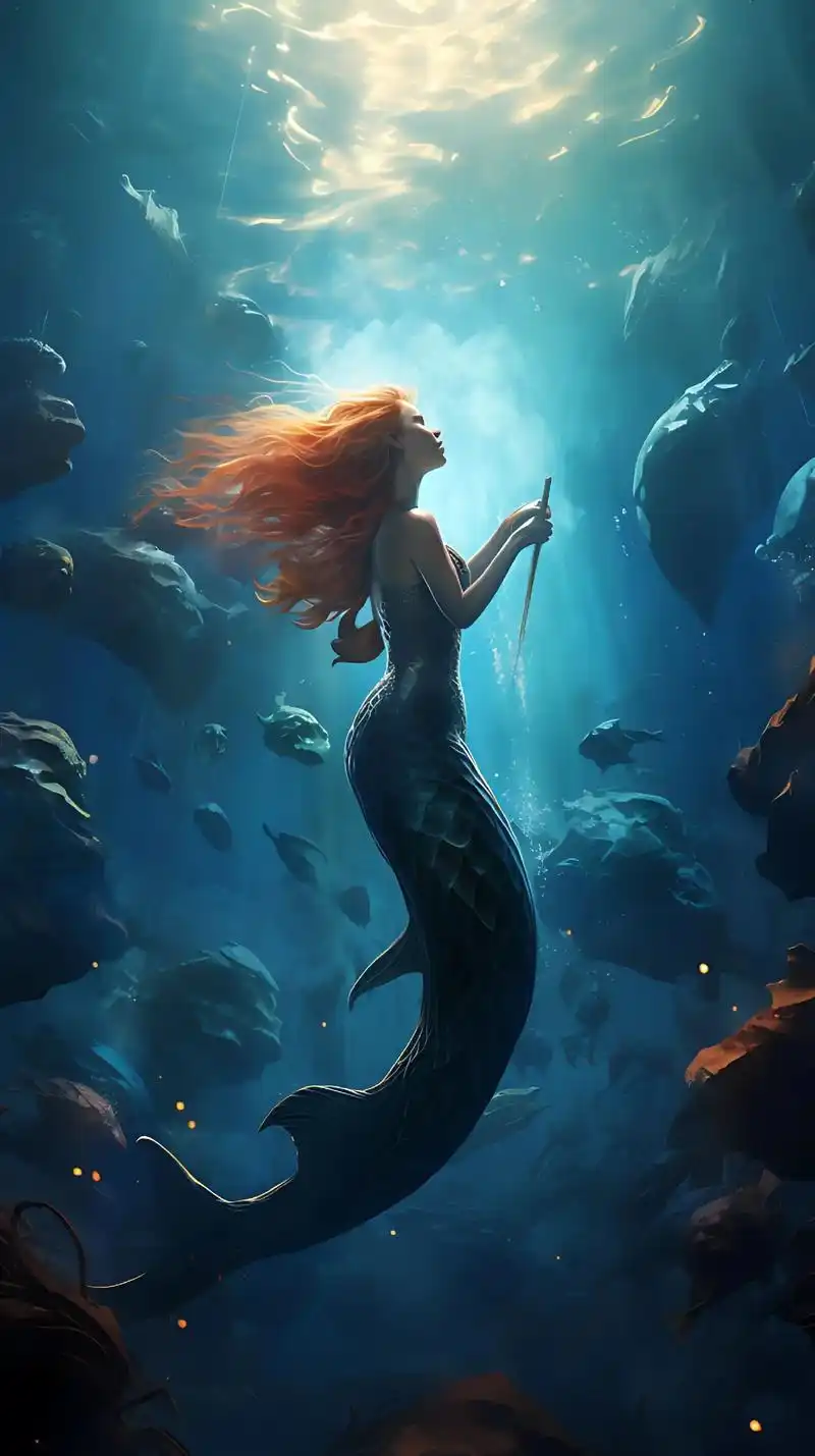 手机壁纸丨美人鱼03.人鱼之恋 还有一则关于人与美人鱼之间的 - 抖音