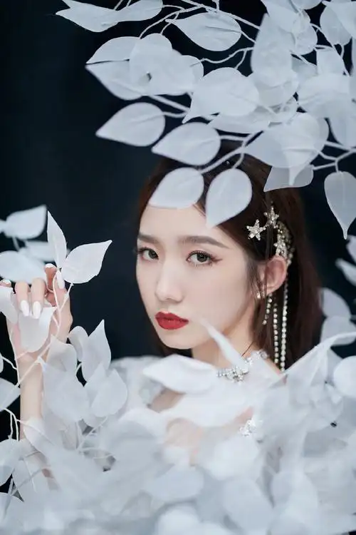 孟美岐亮片长裙优雅写真图片19