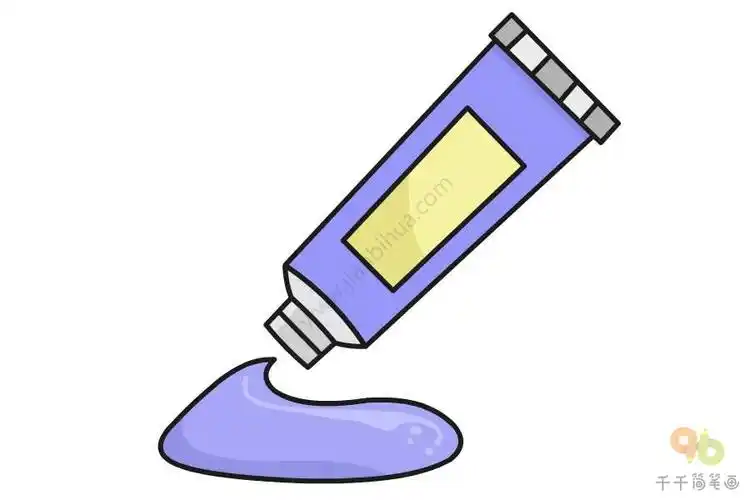 学画颜料简笔画