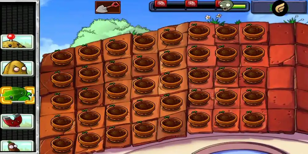 植物大战僵尸 排山倒海(不用辣椒过关)(由于之前已经解解过那个成就了