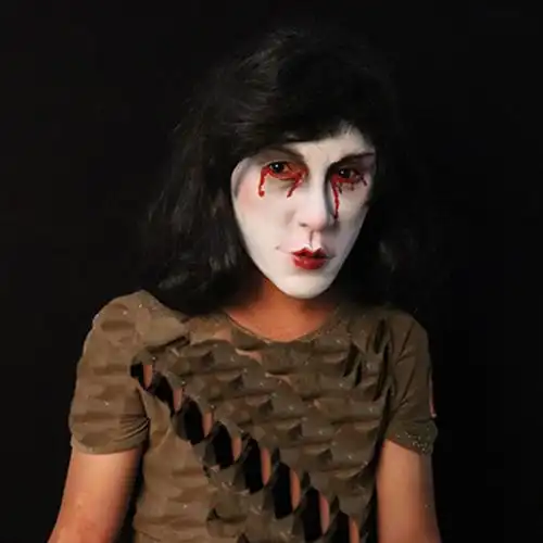 女鬼魔女流血吸血鬼女鬼吓人贞子面具恐怖鬼脸假面万圣节套头演出