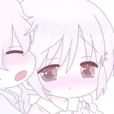 萌系情侣头像图片一左一右