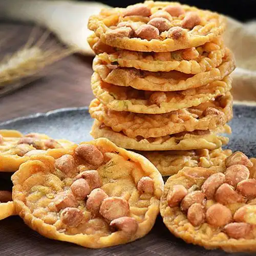 花生饼江西特产月亮巴赣南花生巴巴豆巴饼干独立包装客家零食小吃