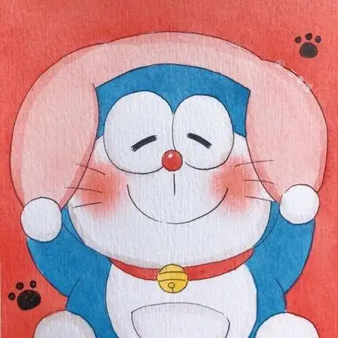 哆啦a梦合集单个头像情头团头壁纸背景图
