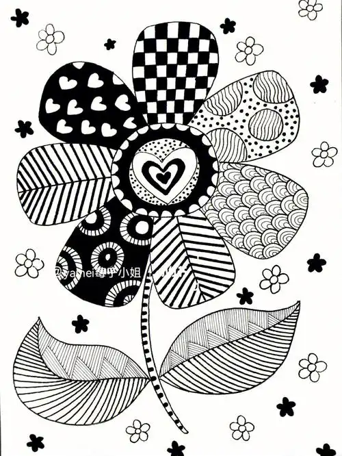 入门级儿童线描画