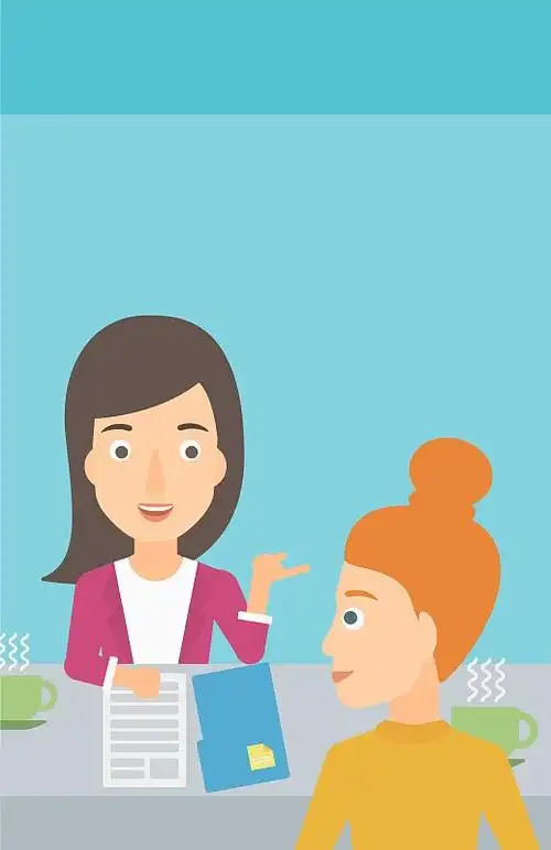 电视采访中的女性图片