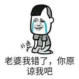 老婆我错了,你原谅我吧 - 这辈子是不可能原谅了_下跪_撩妹撩汉表情