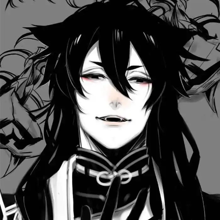 邪魅狐耳男生头像