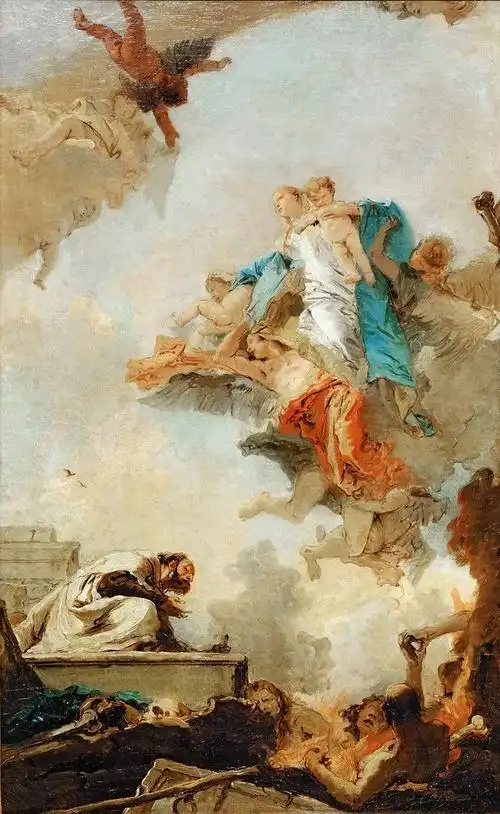 tiepolo, giovanni battista -- la vierge du carme