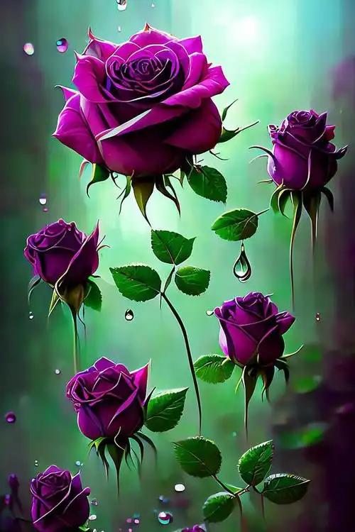 壁纸分享 || 优雅的紫色玫瑰花,只送给对的人_网易订阅