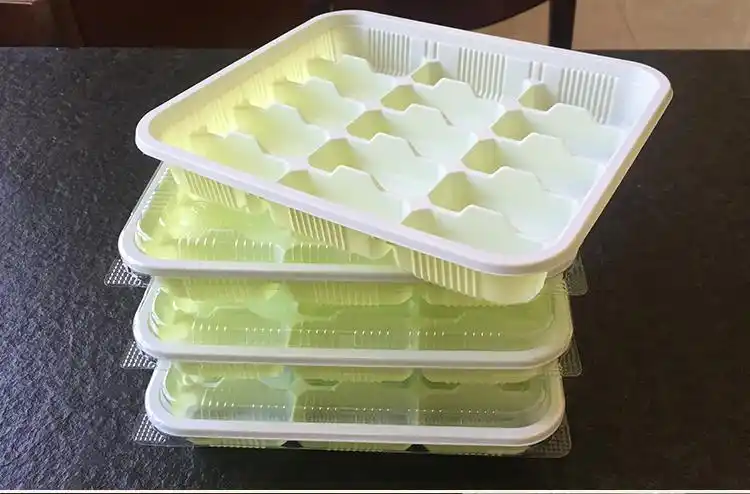 小米mi生态一次性塑料透明速冷冻分格水饺子快餐盒店专用多格外卖