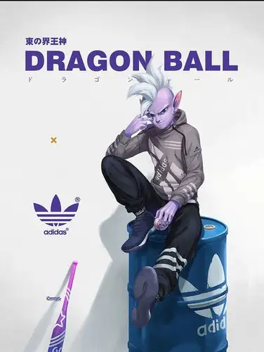 潮牌supremeoff现代潮流七龙珠联名服装店网咖漫画现代装饰画