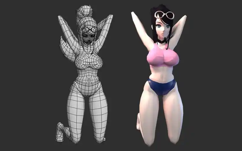 3dmax人物建模,你没看过的女性人体结构如何正确布线!